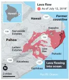  ??  ?? 1 –Kilauea erupted on May3, 2018 SOURCE ESRI; volcanoes.usgs.gov; USA TODAY