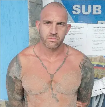  ?? THE CANADIAN PRESS ?? Steven Douglas Skinner, seen in a police photo following his arrest in Venezuela more than a year ago. It is alleged he had been living in the country under a false name.
