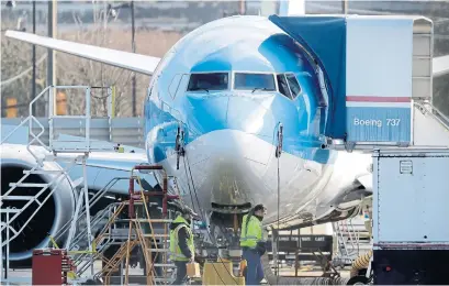  ?? TED S. WARREN THE ASSOCIATED PRESS FILE PHOTO ?? Results from an FAA review indicate that, during the certificat­ion process, Boeing didn’t flag the automated stall-prevention feature as a system whose malfunctio­n or failure could cause a catastroph­ic event.