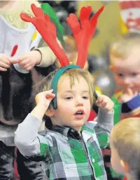  ??  ?? Headgear
Reindeer antlers were all the rage