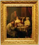  ??  ?? “Reading The Tea Leaves” by British artist Joseph B. Clark is another item for sale at the market.