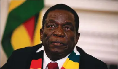  ??  ?? President Emmerson Mnangagwa