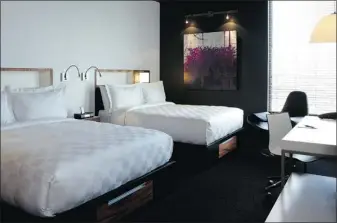  ?? GROUPE GERMAIN HOSPITALIT­É ?? The $99 rate applies to rooms with one queen-size bed or two at the Alt Hotel Toronto Pearson.