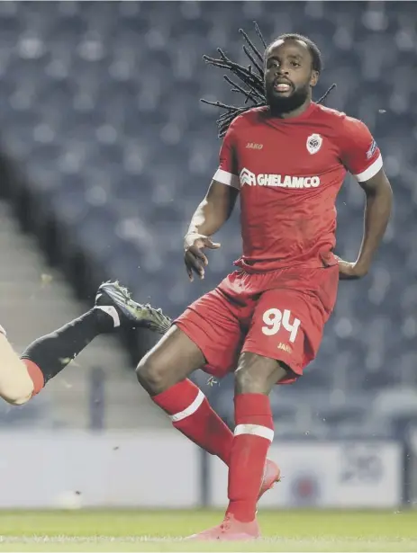  ??  ?? 2 Rangers substitute Nathan Patterson watches his shot beat Antwerp goalkeeper Ortwin De Wolf for the Ibrox side’s second goal during the second leg of an astonishin­g Europa League last-32 tie