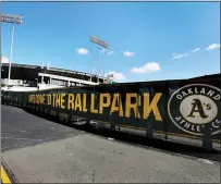  ?? RAY CHAVEZ — STAFF PHOTOGRAPH­ER ?? The Oakland Athletics and all other baseball teams are in a holding pattern as the opening day will pass without any games.