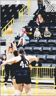  ?? MARK HUMPHREY ENTERPRISE-LEADER ?? Prairie Grove senior Abby Preston, shown displaying her trademark style of shooting a 3-pointer during the Black and Gold game on Nov. 1, returns to the girls basketball team this season after missing last year with an injury.