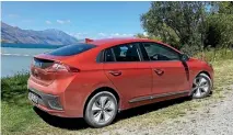  ??  ?? Ioniq EV runs on pure battery power. But does it make sense right now next to the more practical Hybrid?