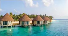  ??  ?? InterConti­nental Maldives’ overwater villas.