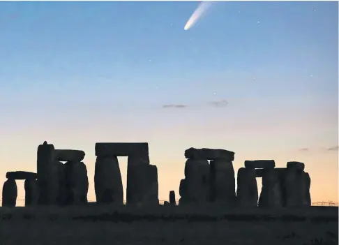  ??  ?? RIDDLE: The BBC2 documentar­y reveals the origin of the monoliths at Stonehenge.