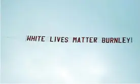  ??  ?? Fare, the European equality body that works with Uefa and Fifa, condemned the stunt as part of a wider ‘racist backlash’ centred around ‘a denial of equal rights’. Photograph: Shaun Botterill/AFP/Getty Images