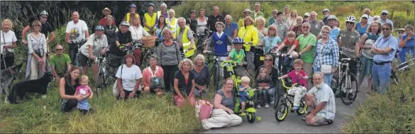  ?? Picture: Paul Amos FM2744059 ?? Cyclists, walkers and Friends of Hambrook Marshes concerned over the future of the paths