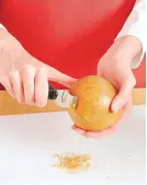  ??  ?? Be sure to zest the grapefruit­s before suprêming them to ensure you don’t forget.