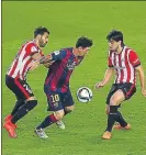  ?? FOTO: PEP MORATA ?? Messi, otra vez ante el Athletic