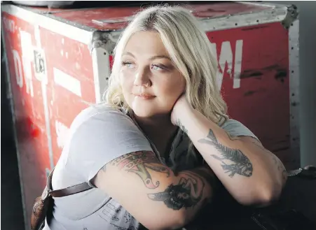  ?? THE ASSOCIATED PRESS ?? Elle King says she found herself “digging the bottom of the barrel. I was just so sad all the time.”