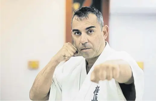  ?? Miquel González / Shooting ?? Javier Lozano, fundador y shihan (instructor) del Dojo Forum Kyokushin, en Barcelona