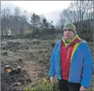  ?? IF F48 John MacLeod ?? John MacLeod surveys the area in Lochyside where the trees have been felled.