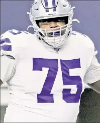  ?? Getty Images ?? LINE HIM UP: Former Cowboys and Patriots tackle Cameron Fleming slots into a Giants offensive line that was in need of a player exactly like him.