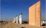  ?? AP FILE PHOTO BY ELLIOTT SPAGAT ?? This 2017 photo shows prototypes of border walls in San Diego.