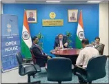  ?? ?? Glimpses of Open House at Embassy of India held on Wednesday, April 20, with Ambassador HE Sibi George. Next Open House is at BLS Passport Outsourcin­g Center at Kuwait City on April 27 at 11 AM. All Indian nationals in Kuwait are invited to attend.