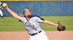  ?? STAFF FILE PHOTO BY MATT HAMILTON ?? Walker Valley pitcher Hailey Leslie kicked off the postseason by throwing a no-hitter Friday against McMinn County.