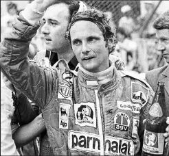  ?? AFP ?? Triumph: Lauda wins at Monaco in race six of 1976