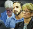  ??  ?? Radley Horwitz sits in the gallery Thursday for the sentencing of his mother, Donna, in the 2011 killing of his father and her ex-husband, Lanny. Donna Horwitz blamed the murder on Radley, but two juries determined Donna had shot Lanny at their Jupiter...