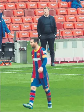  ?? FOTO: PERE PUNTÍ ?? Ronald Koeman no escondió su decepción por el empate de ayer ante el Cádiz