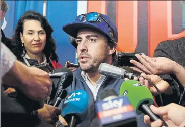  ??  ?? Fernando Alonso acaparó toda la atención