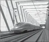  ?? / California High-speed Rail Authority ?? Courtesy photo
A rendering of the proposed California High-speed Rail.