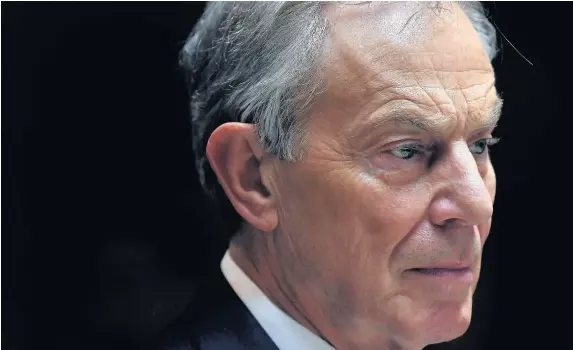  ?? Charles McQuillan ?? > Former British Prime Minister Tony Blair ‘relied on belief rather than fact’, says Iraq inquiry chairman Sir John Chilcot
