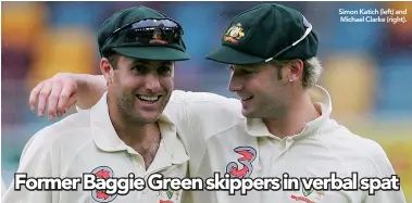  ??  ?? Simon Katich (left) and Michael Clarke (right).