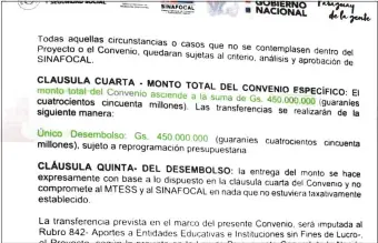  ??  ?? Parte del convenio entre el Ministerio del Trabajo, Empleo y Seguridad Social con la Central General de Trabajador­es (CGT) para los cursos de capacitaci­ón.