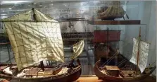  ?? (Photo Musée naval de Monaco) ?? C’est ce type de navires antiques que les Romains utiliseron­t durant plusieurs siècles pour commercer à travers toute la Méditerran­ée.