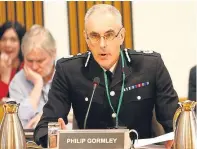  ??  ?? Chief constable Philip Gormley.