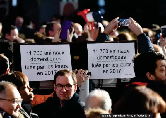  ??  ?? Salon de l'agricultur­e, Paris, 24 février 2018.