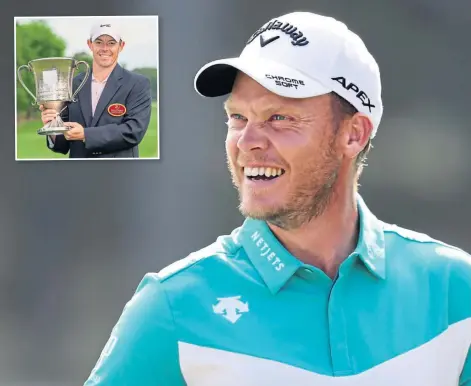  ??  ?? HOST: Danny Willett is frustrated there will be no fans at the Belfry this week while Rory McIlroy, inset, is a winner again.