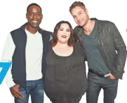  ?? BY GETTY IMAGES ?? STERLING K. BROWN, CHRISSY METZ AND JUSTIN HARTLEY
