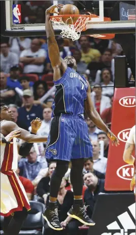  ?? JOEY SMITH/ TRURO DAILY NEWS ap photo ?? The Toronto Raptors traded for defensive big man Serge Ibaka ( 7) of the Orlando Magic.