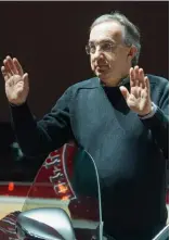  ??  ?? Sergio Marchionne