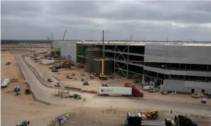  ?? Photograph: Mike Blake/Reuters ?? General view of constructi­on site of the Tesla Gigafactor­y in Austin, Texas in October 2021.