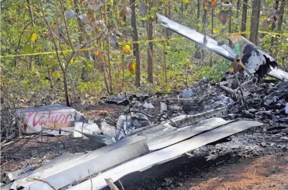  ?? GESLINE ANRANGO ?? Diez estadounid­enses y dos nacionales murieron en la tragedia de la avioneta estrellada en Nandayure, Guanacaste.