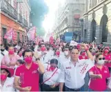  ?? /IVÁN VENEGAS ?? Pese a la pandemia, Rivera Santamaría hizo un evento masivo