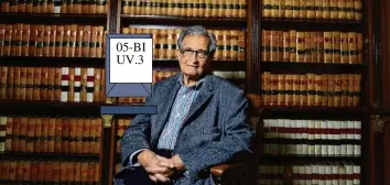  ?? Foto: Priyanka Parashar, Getty Images ?? Ein Ökonom für Menschlich­keit: der Inder Amartya Sen