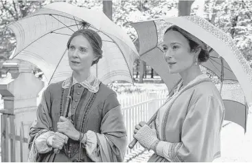  ?? Music Box Films ?? Cynthia Nixon, left, and Jennifer Ehle star in “A Quiet Passion.”