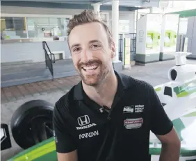  ?? STAN BEHAL ?? IndyCar driver James Hinchcliff­e is happy to be back at his hometown Honda Indy after missing last season’s race recovering from injuries suffered in a crash.
