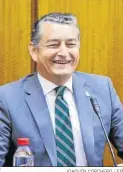  ?? JOAQUÍN CORCHERO / EP ?? Antonio Sanz en el Parlamento.