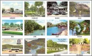  ?? COURTESY PHOTO ?? The McDonald County Historical Society’s 2019 calendar features a look at many hot spots across the county. The postcards are from the 1930s, officials said.