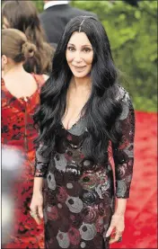  ?? ANDREW H. WALKER/GETTY IMAGES FOR VARIETY ?? Cher will receive Billboard’s Icon Award Sunday in Las Vegas.