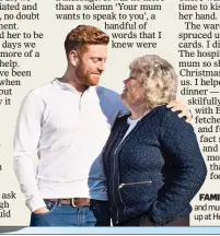  ??  ?? FAMILY AFFAIR: Jonny and mum Janet, who met up at Headingley last week