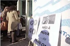  ?? CARLOS SANTOS/ GLOBAL IMAGENS ?? Exame aos docentes já motivou inúmeros protestos